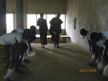 2014 Bilingualism Day. Form Three and Four students acting at the school hall